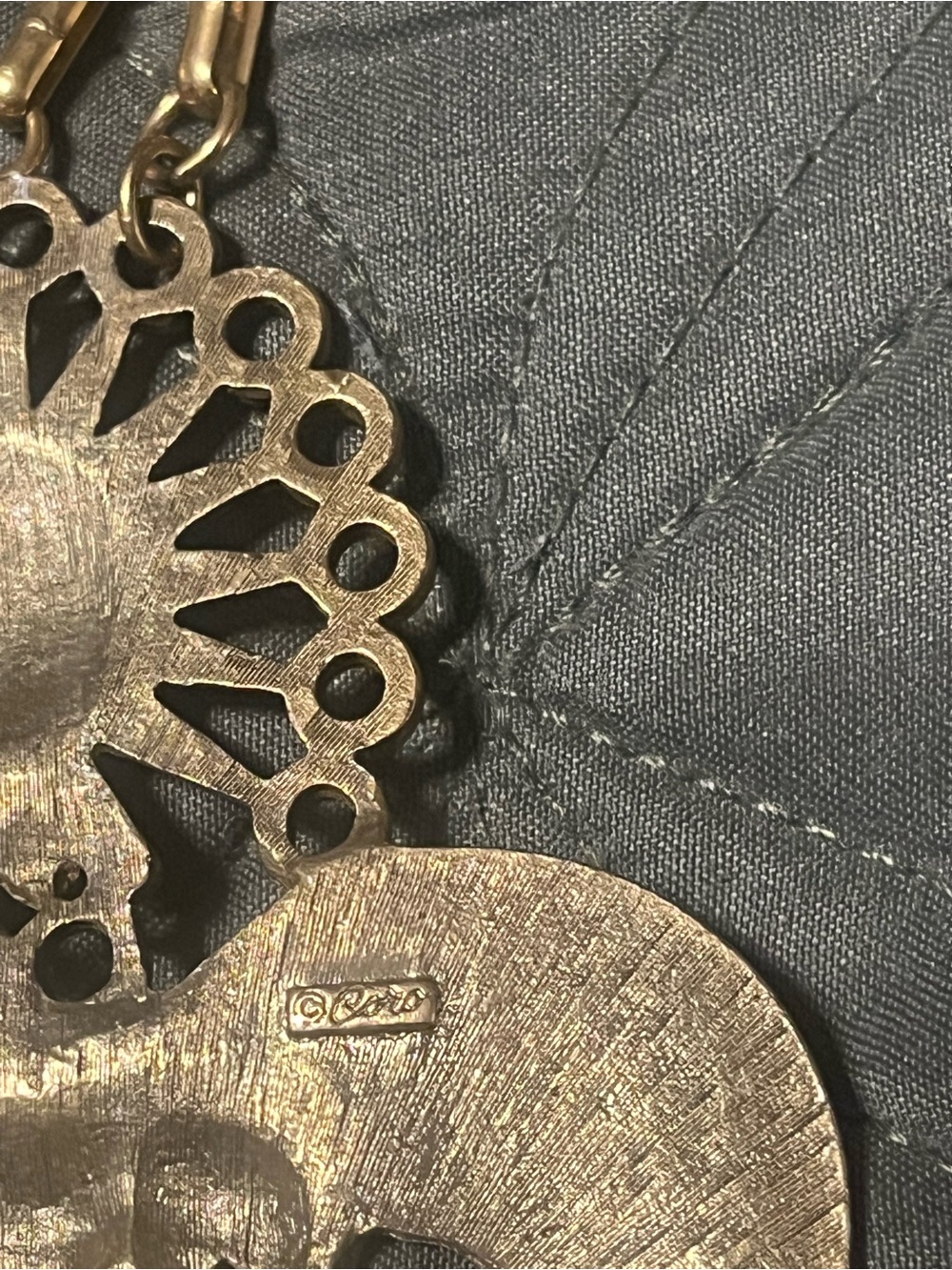 Hector Aguilar for Coro Taxco Mex Aztec Bird Statement Necklace - Picture 2 of 3